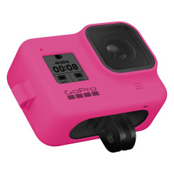 GoPro Sleeve + Lanyard (Black) for HERO8 Black, blue with a camera_3