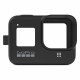 GoPro Sleeve + Lanyard (Black) for HERO8 Black, black frontal view