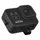 Силиконовый чехол з ремешком GoPro Sleeve + Lanyard для HERO8 Black, черный с камерой_2