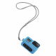 Силиконовый чехол з ремешком GoPro Sleeve + Lanyard для HERO8 Black, голубой с камерой_1