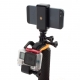 Держатель для GoPro и смартфона с кнопкой спуска (применение)