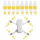 Цветные пропеллеры Sunnylife для DJI Mini 2 (2 пары), White Yellow