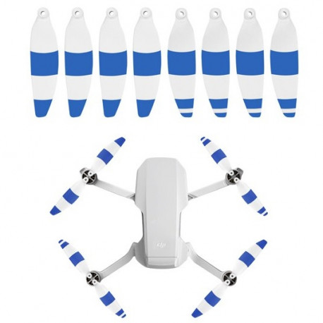 Sunnylife 8pcs Propellers 4726F for Mini 2 (color), White Blue