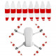 Sunnylife 8pcs Propellers 4726F for Mini 2 (color), White Red