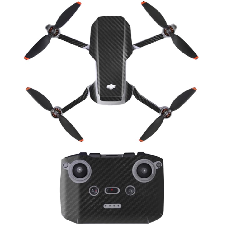 Sunnylife Cool PVC Stickers Skin for DJI Mini 2, Black carbon