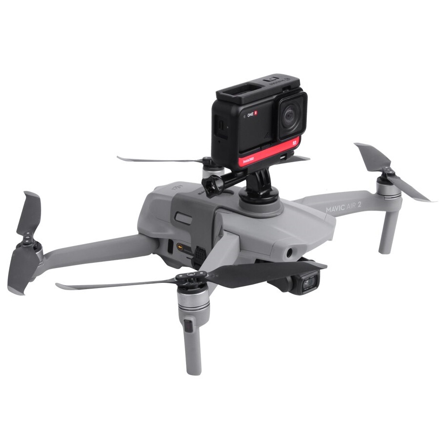 Крепление второй камеры и аксессуаров Sunnylife к DJI Mavic Air 2 сверху, главный вид