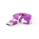 Micro USB кабель 1м для Samsung, HTC   (сиреневый)