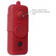 Силиконовый чехол Sunnylife для Insta360 ONE X2 со страховочным ремешком, красный с камерой_2