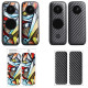 Sunnylife Cool PVC Stickers Skin for Insta360 ONE X2, Combo 6: Graffiti + Black Carbon