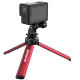 Sunnylife Multifunctional Aluminum Alloy portable Mini Tripod, red with camera_2
