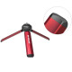 Sunnylife Multifunctional Aluminum Alloy portable Mini Tripod, red unfolded