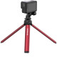 Sunnylife Multifunctional Aluminum Alloy portable Standard Tripod, red with camera