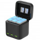 TELESIN battery charger box for 3 batteries for GoPro HERO9 Black, overall plan