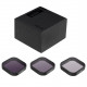 Нейтральные фильтры TELESIN ND8, ND16, ND32 для GoPro HERO9 Black, комплектация