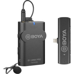 BOYA BY-WM4 PRO-K3 Wireless Omni Lavalier Microphone System for Lightning iOS Devices (2.4 GHz)
