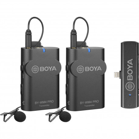Беспроводная микрофонная система BOYA BY-WM4 PRO-K4 для iOS устройств (Lightning, 2 передатчика), главный вид