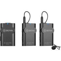 BOYA BY-WM4 PRO-K2 Two-Person Camera-Mount Wireless Omni Lavalier Microphone System (2.4 GHz)