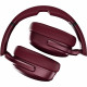 Skullcandy Crusher Wireless Over-Ear Headphones with ANC, Deep Red folded
