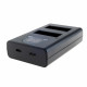 Зарядний пристрій PowerPlant для 2-х батарей GoPro HERO9 Black