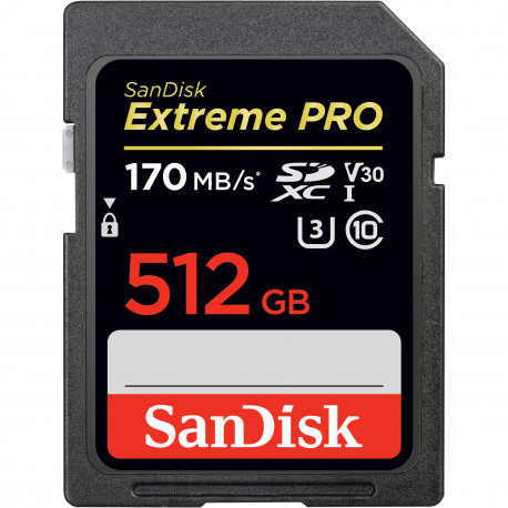 Карта памяти SanDisk Extreme Pro SDXC 512GB UHS-I V30 U3, главный вид