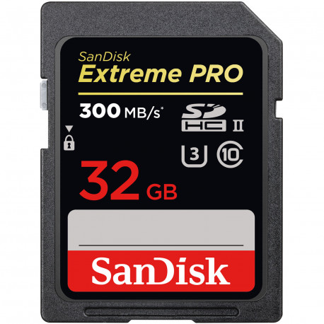 Карта памяти SanDisk Extreme Pro SDHC 32GB UHS-II C10 U3, главный вид