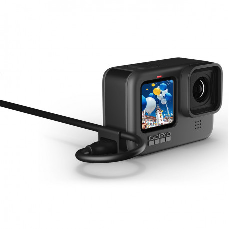Крышка боковая GoPro HERO9 Black с отверстием и кабелем USB-C, главный вид