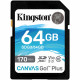 Карта памяти Kingston Canvas Go Plus SDXC 64Gb C10, UHS-I, U3, главный вид