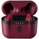 Skullcandy Indy Evo True Wireless in-Ear Headphones, Deep Red in charging case