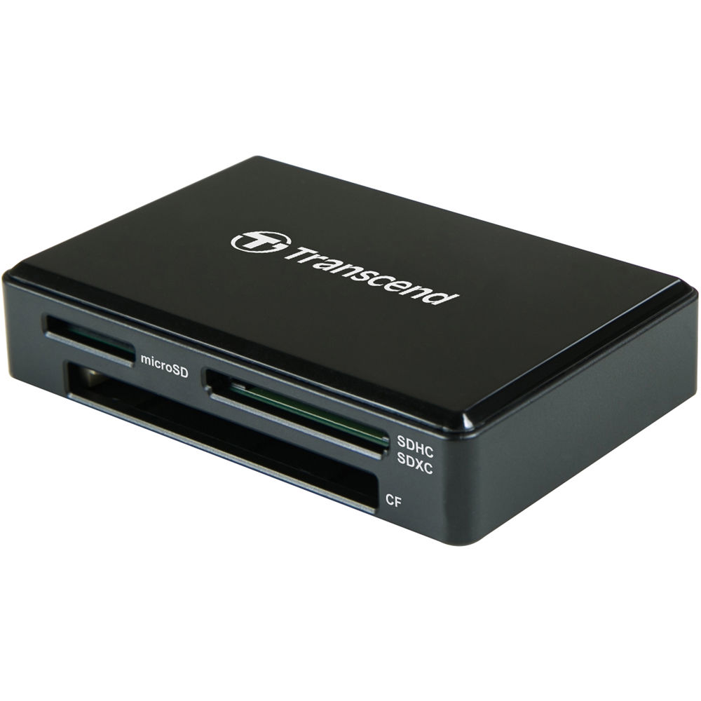 Кардрідер Transcend RDF8 Black USB 3.1 UHS-I для SD, microSD та CompactFlash