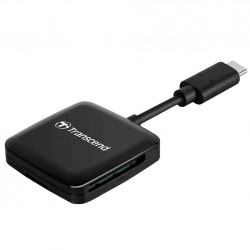 Кардридер Transcend RDC3 Black USB 3.2 UHS-I Type-C для SD, microSD