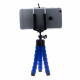 Tripod with phone holder blue
