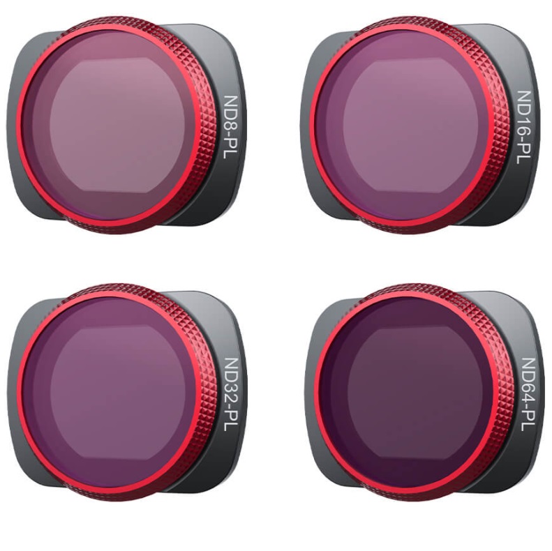 PGYTECH ND Filter Set for DJI Osmo Pocket/Pocket 2 (Professional, ND8/PL, ND16/PL, ND32/PL, ND64/PL)