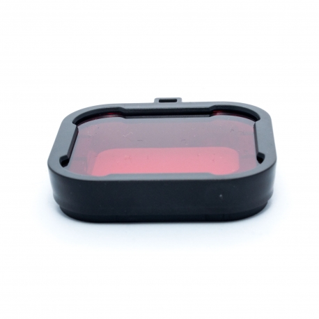 Красный подводный фильтр для GoPro HERO4 (вид сбоку)