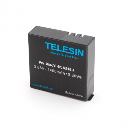Аккумулятор Telesin для Xiaomi Yi 4К (вид спереди)