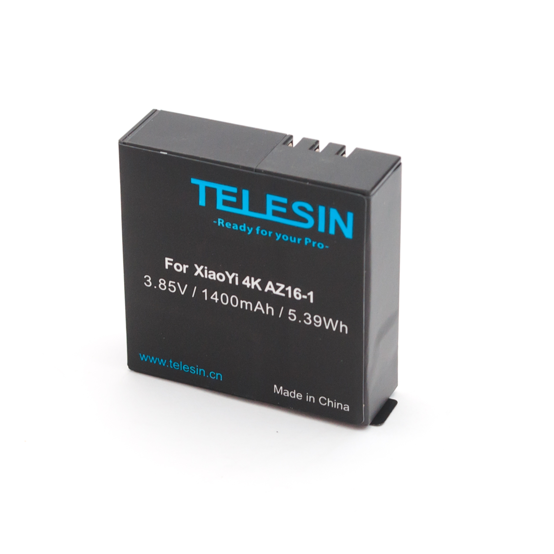 Акумулятор Telesin для Xiaomi Yi 4К (вигляд зверху)