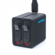 Telesin Dual Charger - USB зарядка на 2 батареи для GoPro HERO4 (слот)