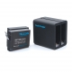 Комплект Telesin - Dual зарядка + 2 батареи для GoPro HERO4 - общий вид