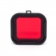 Красный подводный фильтр для GoPro HERO4 (крупный план)