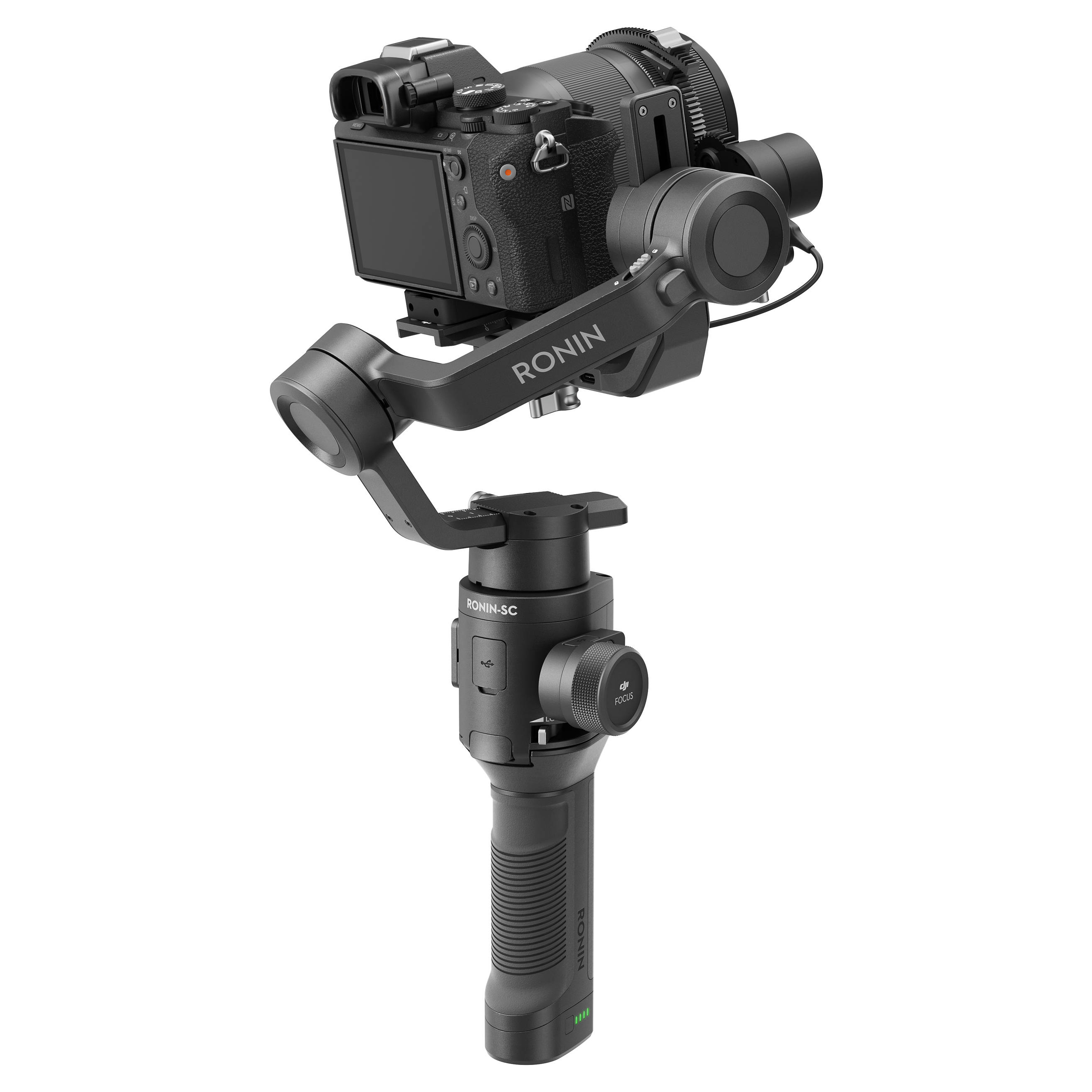 Стабилизатор для беззеркальных камер DJI Ronin-SC в наборе Pro Combo Kit, с камерой
