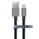 Кабель USB Type-C Snowkids 1.2м в оплётке (серый)