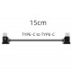 Кабель Sunnylife 15 см для RC-N1 DJI Mini 2, Mavic 3 / Air 2/2S, Pocket 2 (USB Type-C - USB Type-C)