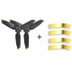 Sunnylife Propellers 5328S for DJI FPV (1 pair), gold in the box