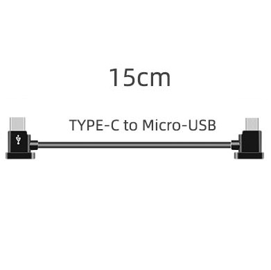 Кабель Sunnylife 15 см для RC-N1 DJI Mini 2, Mavic 3 / Air 2/2S, Pocket 2 (USB Type-C - Micro-USB)