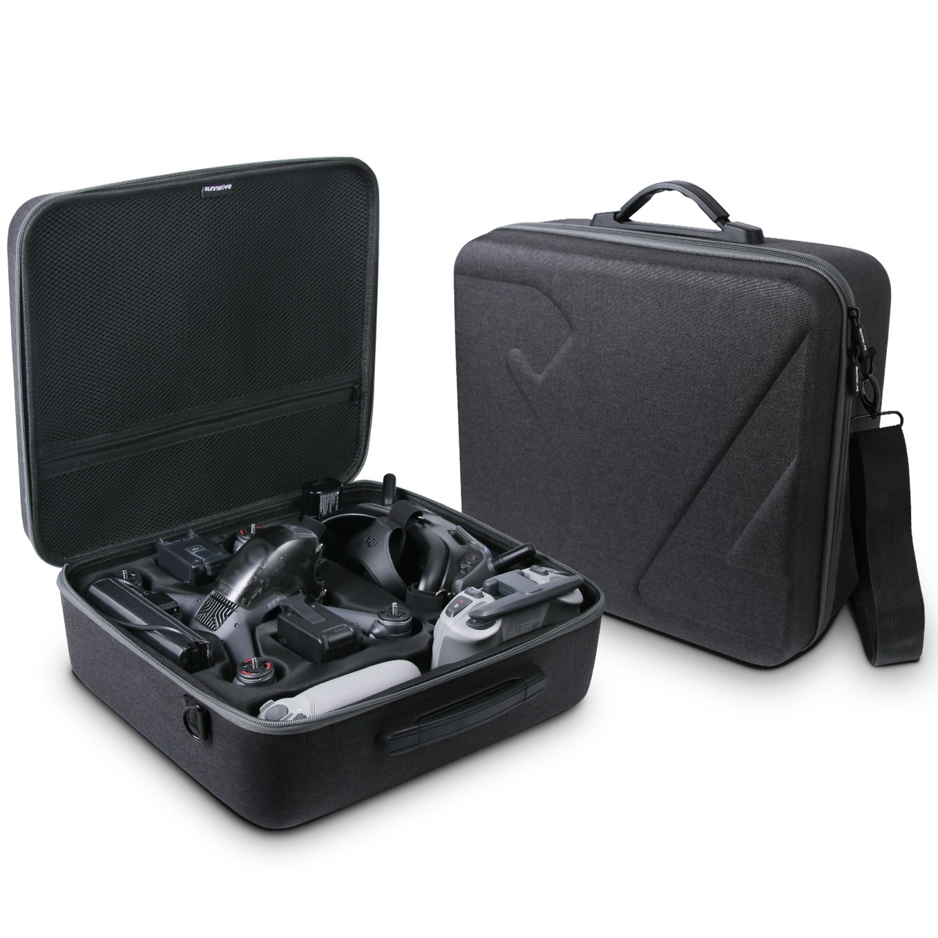 Кейс Sunnylife для квадрокоптера DJI FPV с пультом и очками Goggles V2, главный вид