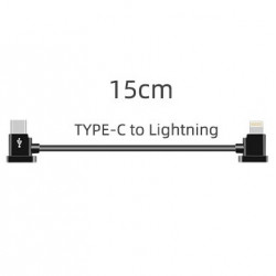 Кабель Sunnylife 15 см для RC-N1 DJI Mini 2, Mavic 3 / Air 2/2S, Pocket 2 (USB Type-C - Lightning)