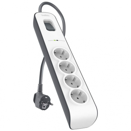 Belkin Surge Protector, 4 outlets, 525 Joule, UL 500V, 2m cable, overall plan