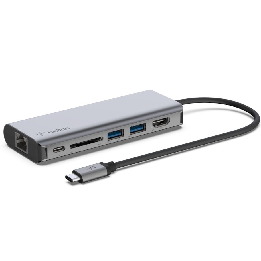 Адаптер Belkin USB-C 6in1 Multiport Dock, главный вид