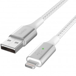 Belkin USB-A - Lightning, BRAIDED Smart LED Cable, 1.2m