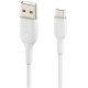 Belkin USB-A - USB-С, PVC Cable, 2m, white close-up_2