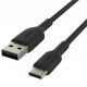 Belkin USB-A - USB-С, PVC Cable, 2m, black close-up_1